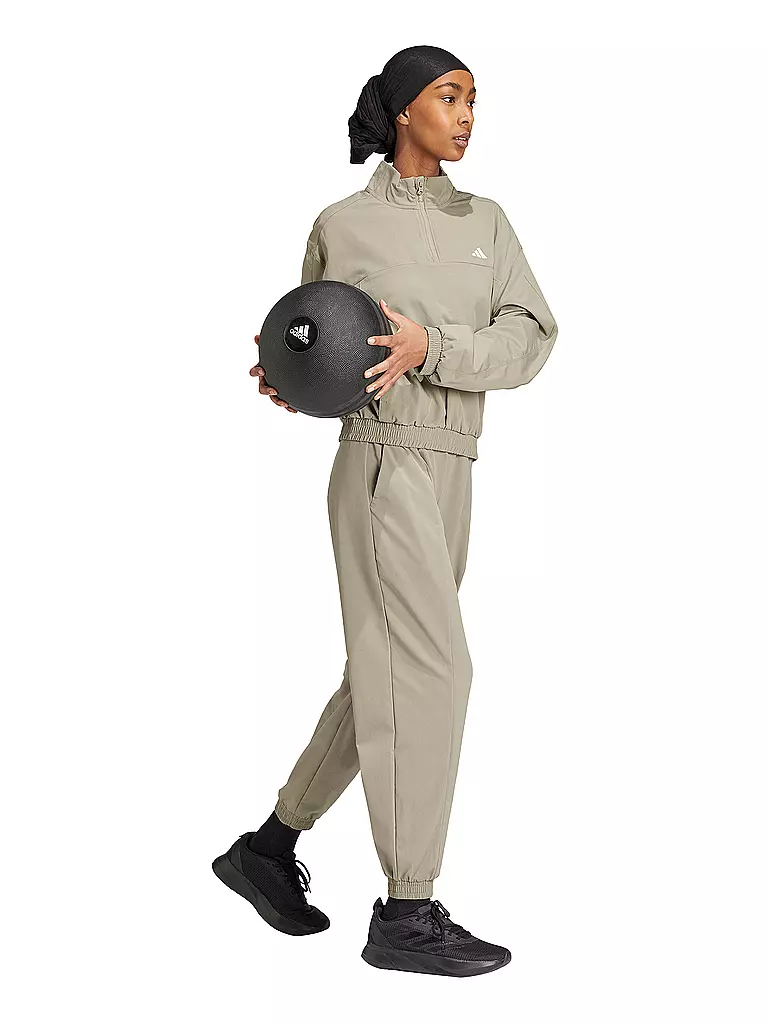 ADIDAS | Damen Sweater 1/4 Zip | Camel