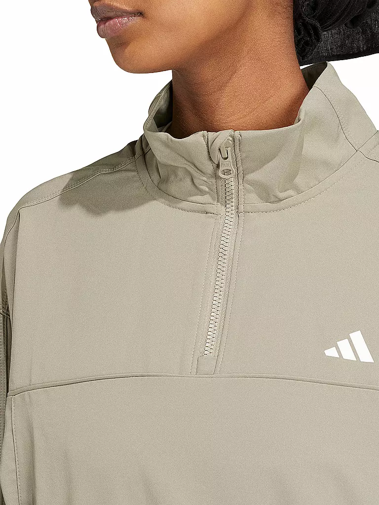 ADIDAS | Damen Sweater 1/4 Zip | Camel