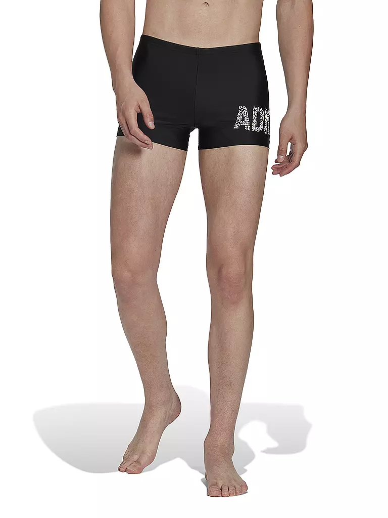 ADIDAS | Herren Beinbadehose Wording Swim Boxer | Negro