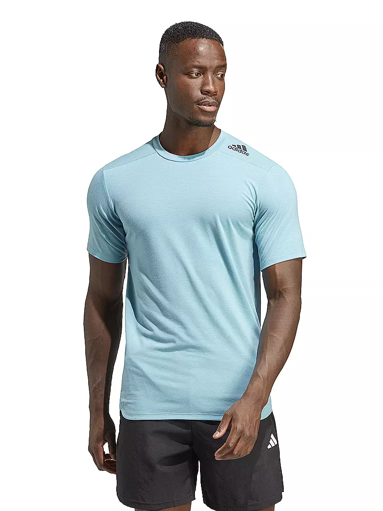 ADIDAS | Herren Fitnessshirt Designed for Training  | Azul claro