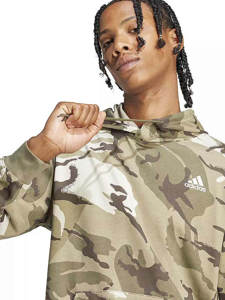 ADIDAS | Herren Hoodie Seasonal Essentials Camouflage | Oliva