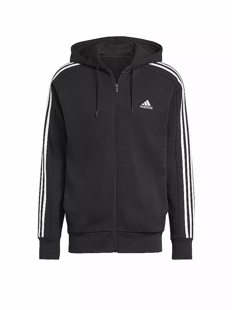 ADIDAS | Herren Kapuzenjacke Essentials French Terry 3-Streifen | Negro
