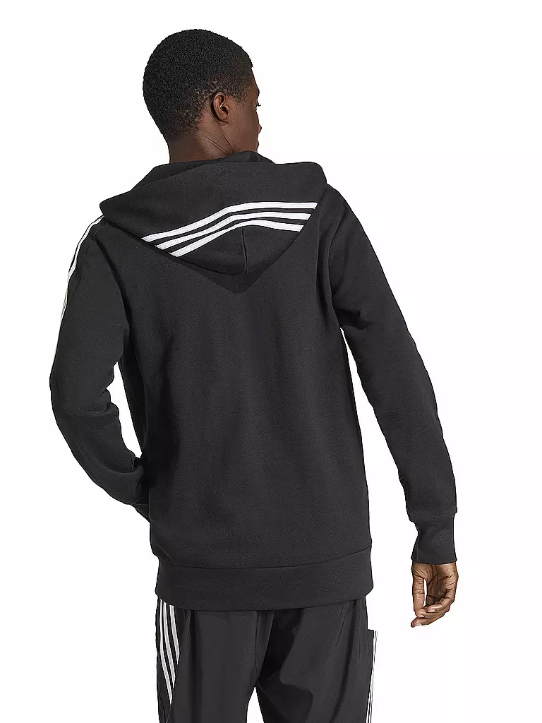 ADIDAS | Herren Kapuzenjacke Essentials French Terry 3-Streifen | Negro