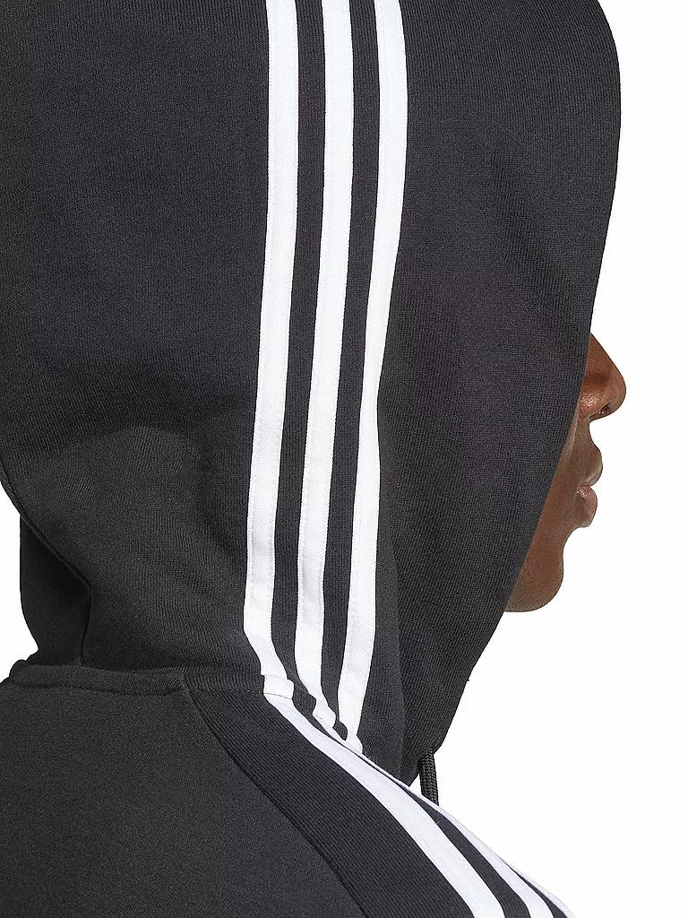 ADIDAS | Herren Kapuzenjacke Essentials French Terry 3-Streifen | Negro