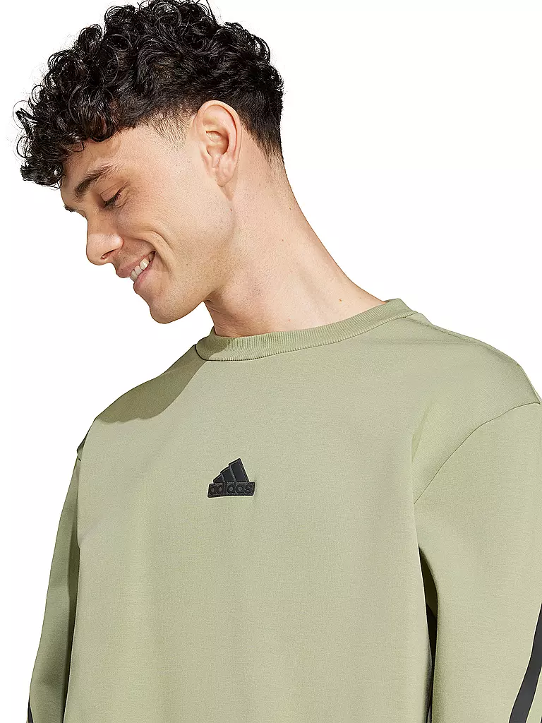 ADIDAS | Herren Sweater Future Icons 3-Streifen  | Oliva