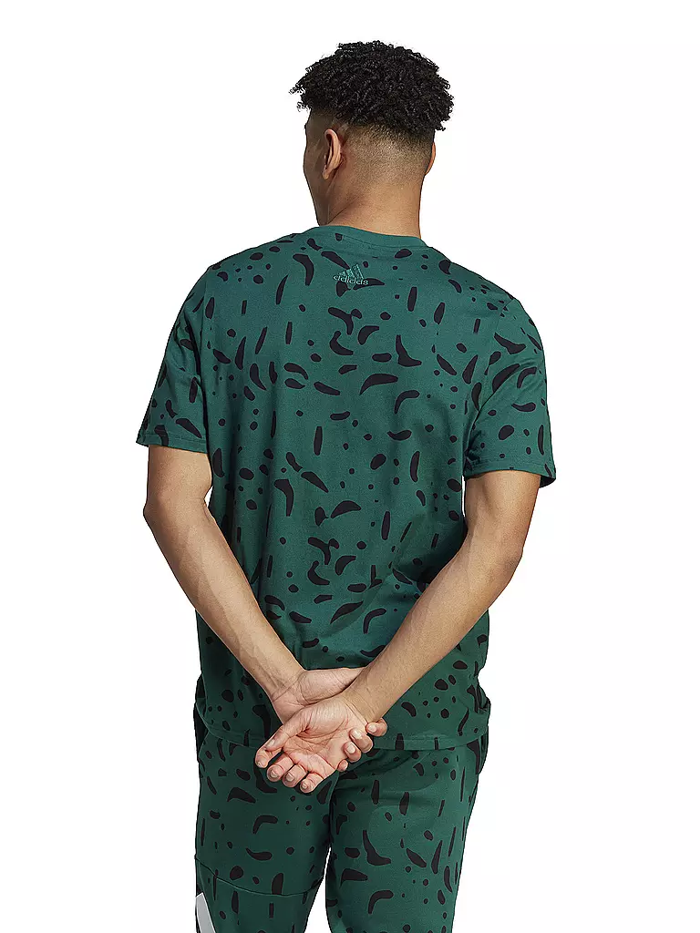 ADIDAS | Herren T-Shirt Essentials Single Logo | Verde oscuro