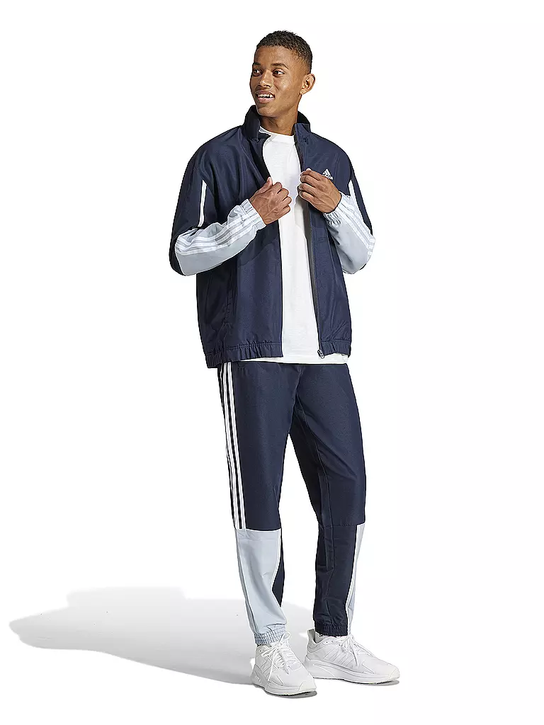 ADIDAS | Herren Trainingsanzug Colorblock 3S | Azul oscuro