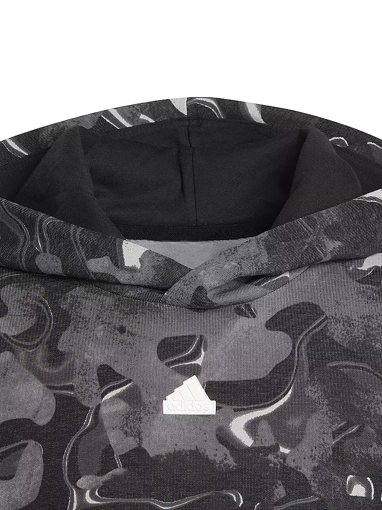 ADIDAS | Jungen Hoodie Future Icons Allover Print  | Negro