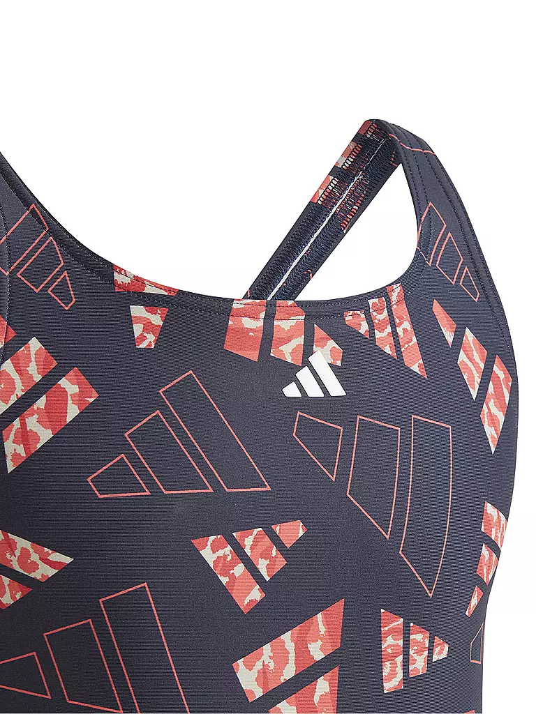 ADIDAS | Mädchen Badeanzug 3 Bar Logo Graphic | Multicolor