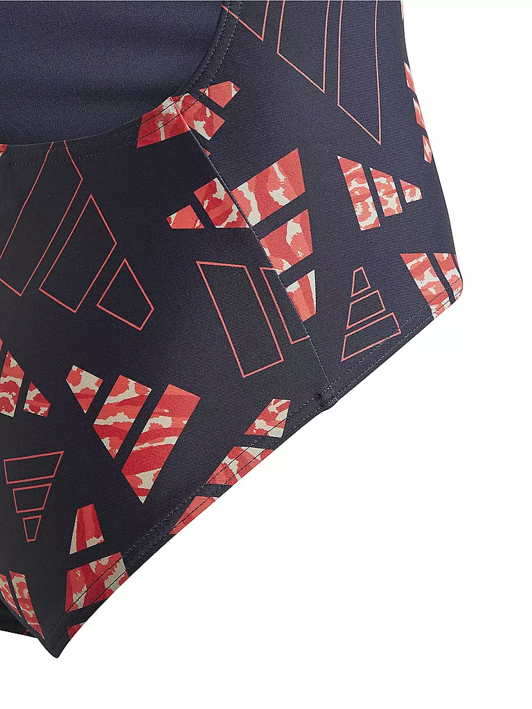 ADIDAS | Mädchen Badeanzug 3 Bar Logo Graphic | Multicolor