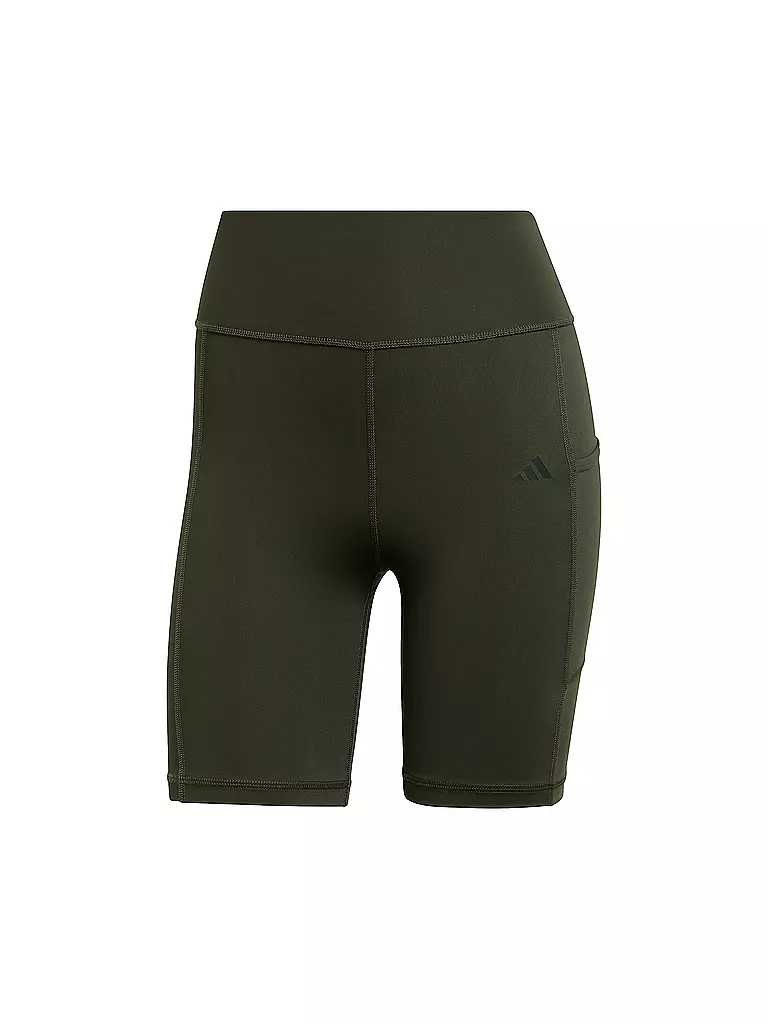 ADIDAS | Mallas de ciclismo de fitness para mujer Optime de 7 pulgadas | Marrón