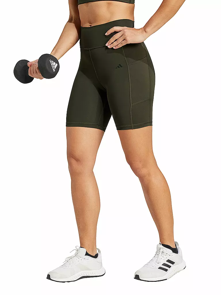 ADIDAS | Mallas de ciclismo de fitness para mujer Optime de 7 pulgadas |