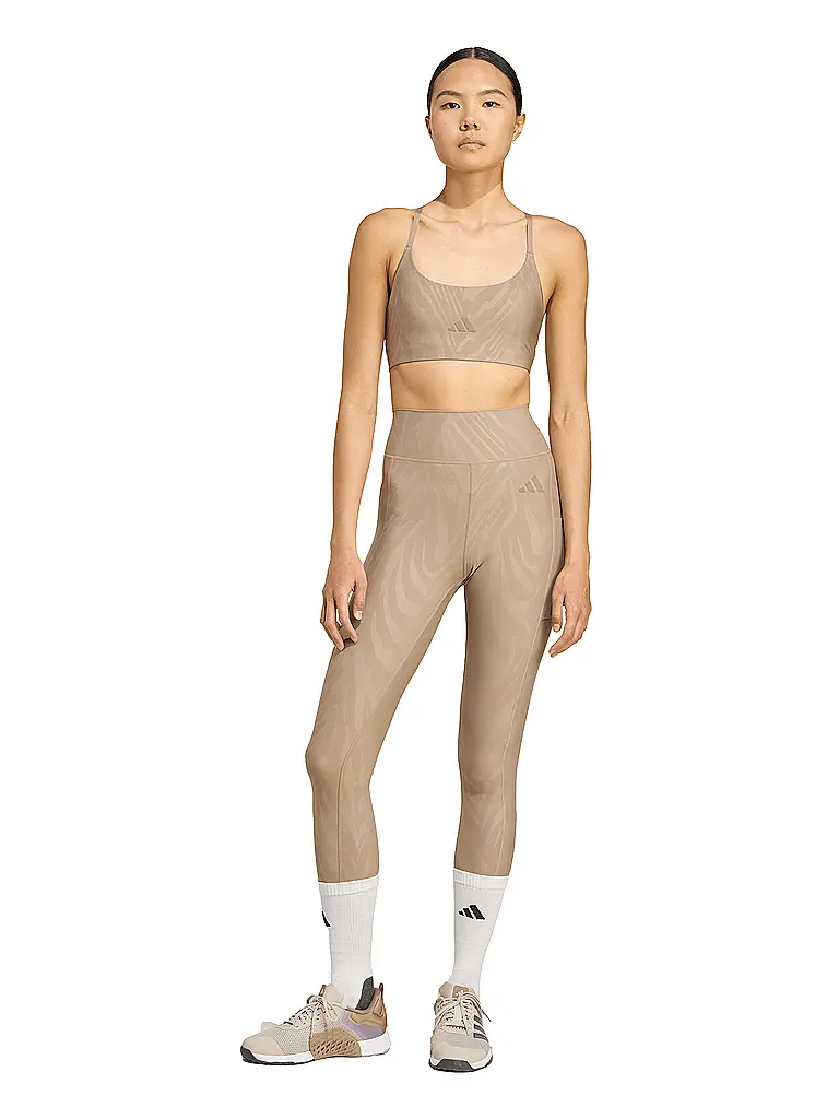 ADIDAS | Mallas de fitness Optime para mujer | Camel