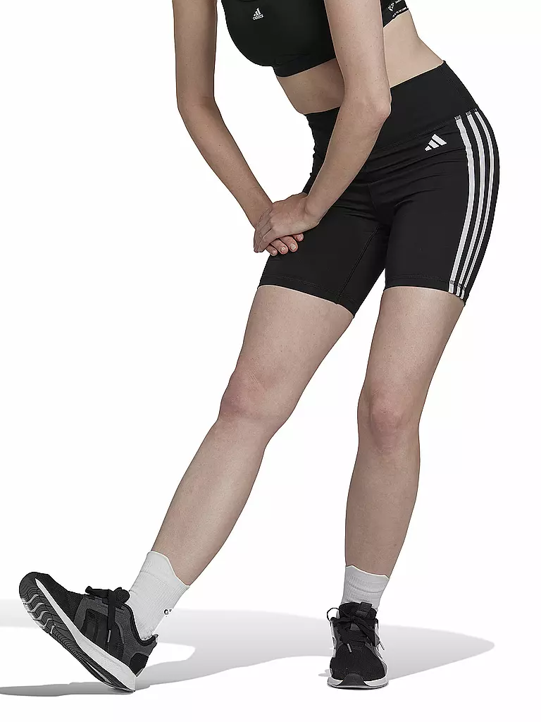 ADIDAS | Mallas de fitness para mujer Essentials con 3 bandas y cintura alta | Negro