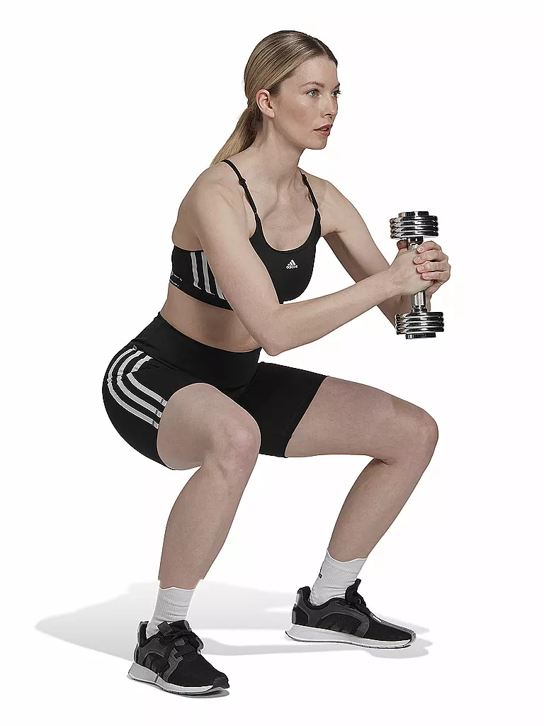 ADIDAS | Mallas de fitness para mujer Essentials con 3 bandas y cintura alta |