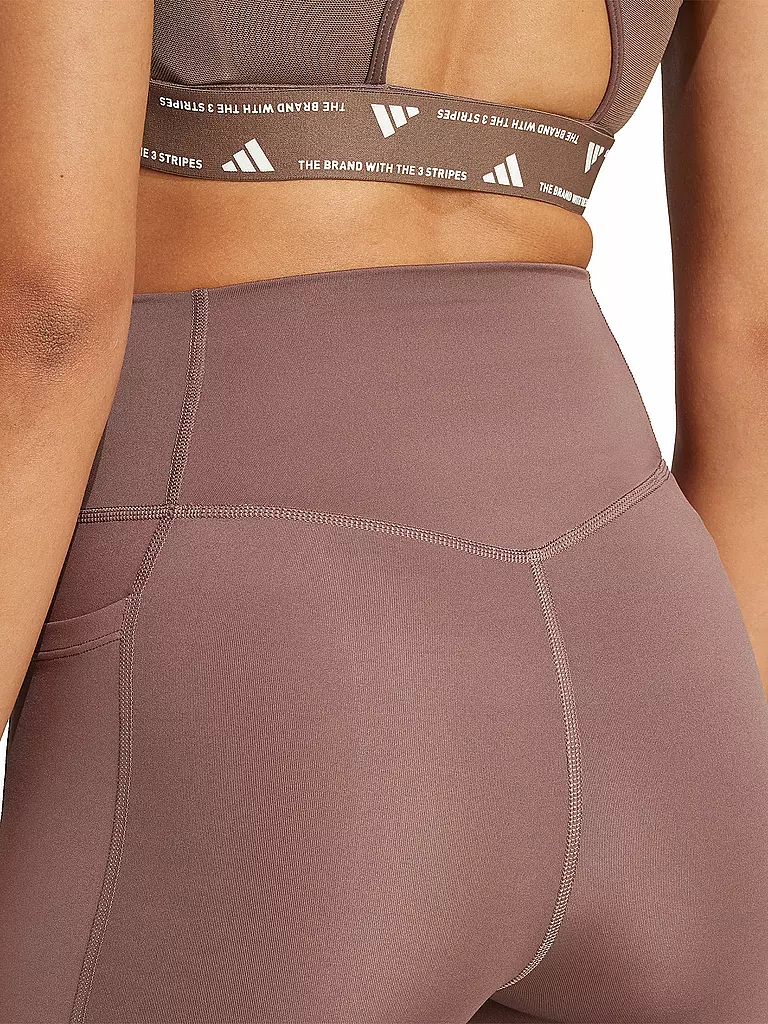 ADIDAS | Mallas de fitness para mujer Optime Essentials con 3 bandas 7/8 |