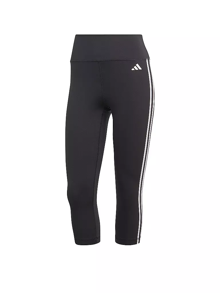ADIDAS | Mallas de fitness para mujer Train Essentials con 3 bandas y cintura alta 3/4 | Negro
