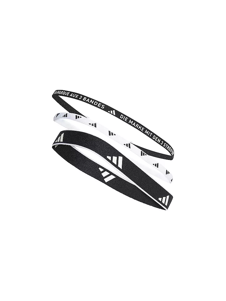 ADIDAS | Pack de 3 cintas para el pelo | Negro