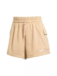 ADIDAS | Pantalón corto cargo de felpa francesa para mujer | Camel