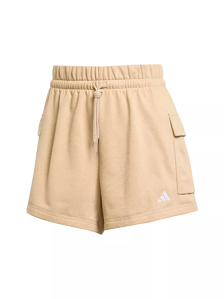 ADIDAS | Pantalón corto cargo de felpa francesa para mujer | Camel
