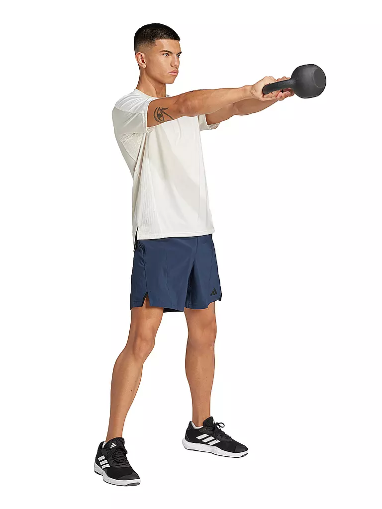 ADIDAS | Pantalón corto de fitness para hombre D4T BV | Azul oscuro