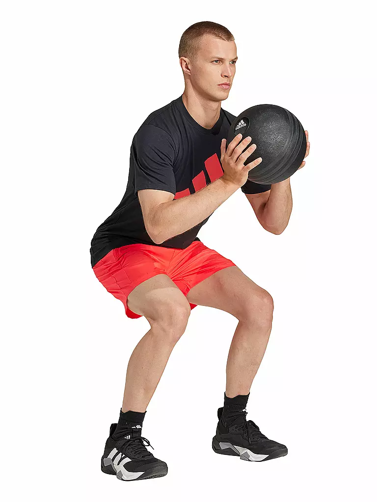 ADIDAS | Pantalón corto de fitness para hombre TR-ES WV 7 pulgadas | Rojo