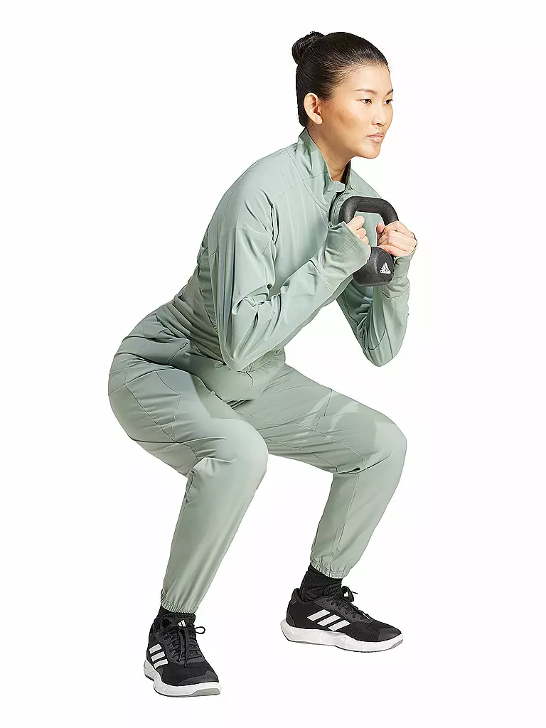 ADIDAS | Pantalón de fitness para mujer D4T Woven | Verde claro