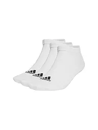 ADIDAS | Paquete de 3 calcetines deportivos finos y ligeros para zapatillas de corte bajo | Blanco