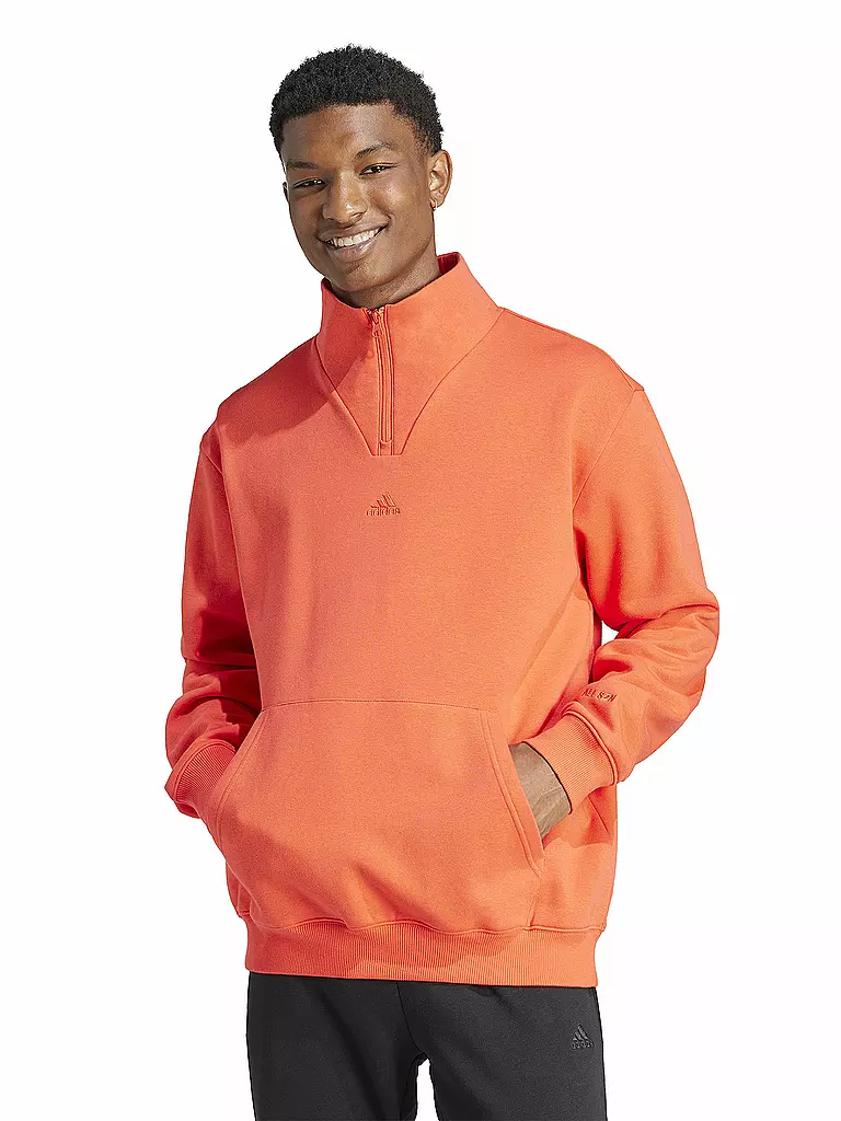ADIDAS | Suéter de hombre ALL SZN con cremallera de 1/4 | Rojo