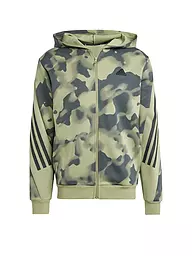 ADIDAS | Sudadera con capucha para hombre Future Icons con estampado integral de 3 rayas | Oliva