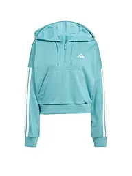 ADIDAS | Sudadera con capucha para mujer Half Zip 3S | Petróleo