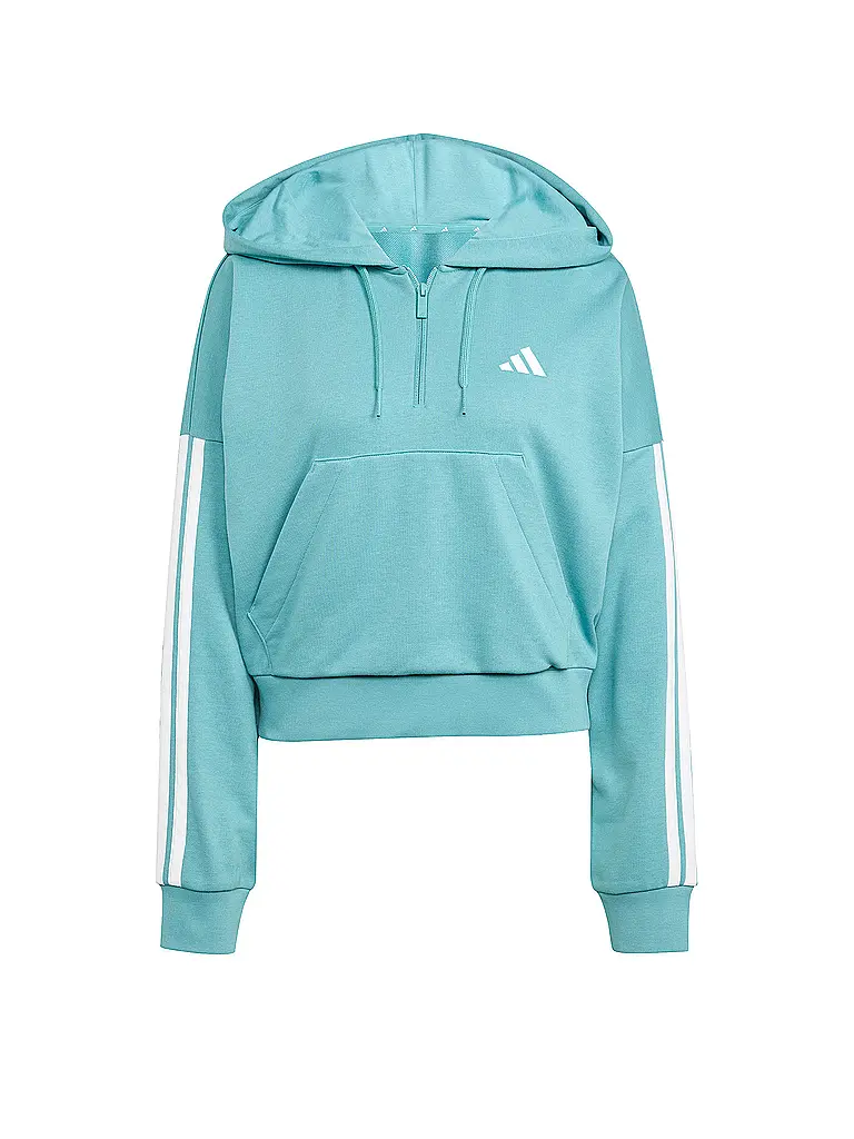 ADIDAS | Sudadera con capucha para mujer Half Zip 3S | Petróleo