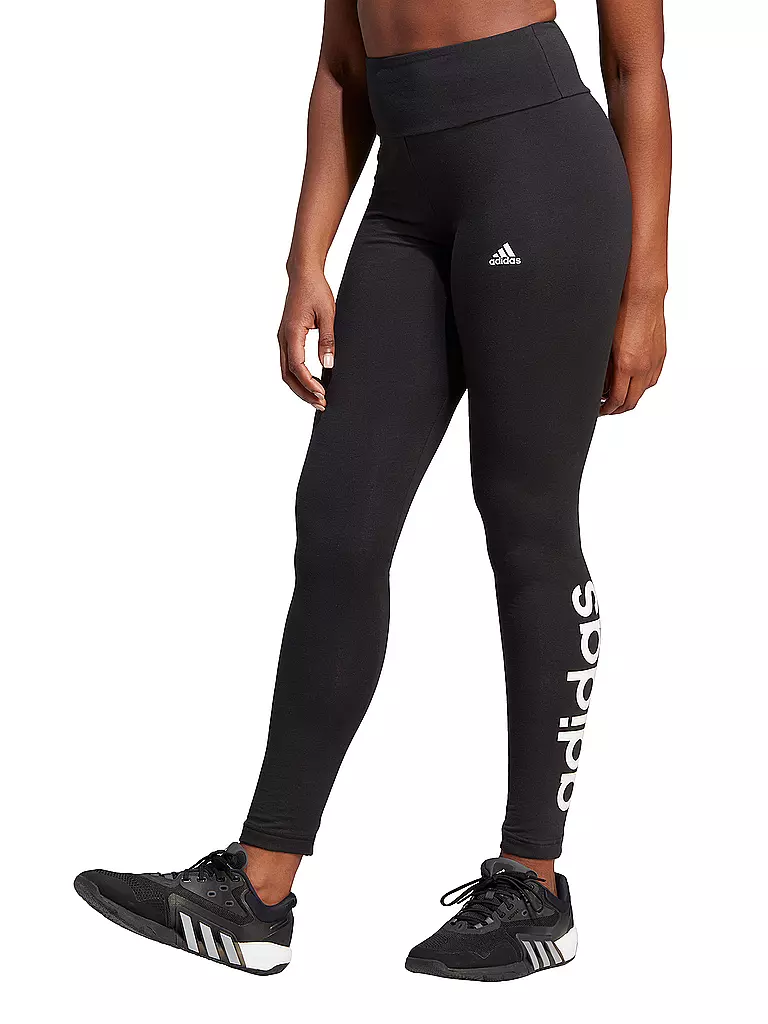 ADIDAS | Tight Essentials con logo y cintura alta para mujer | Negro