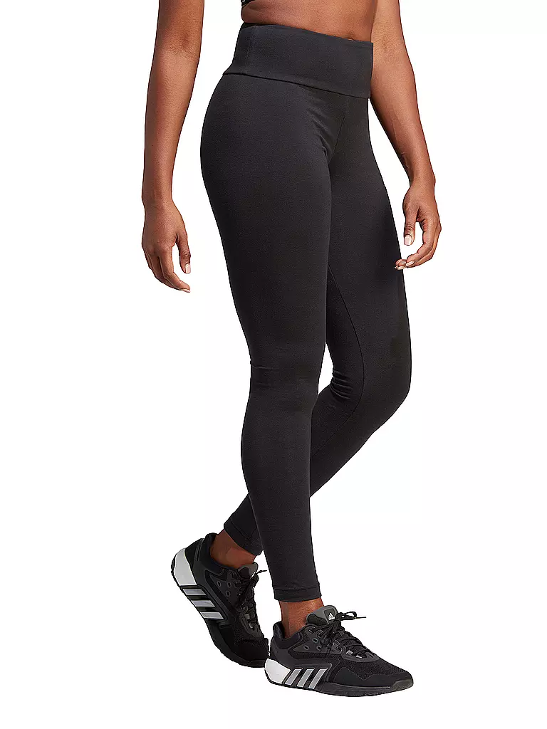 ADIDAS | Tight Essentials con logo y cintura alta para mujer | Negro
