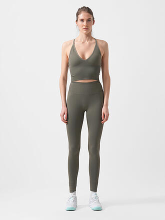 AIM'N | Sujetador deportivo Bralette con espalda cruzada para mujer, forma sin costuras, soporte medio