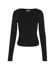 AIM'N | Camiseta de mujer acanalada | Negro