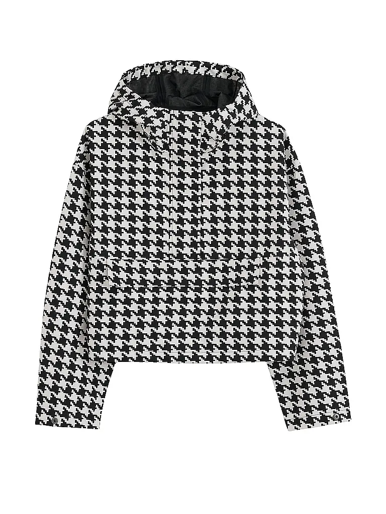 AIM'N | Chaqueta Cropped Impermeable para Mujer | Negro