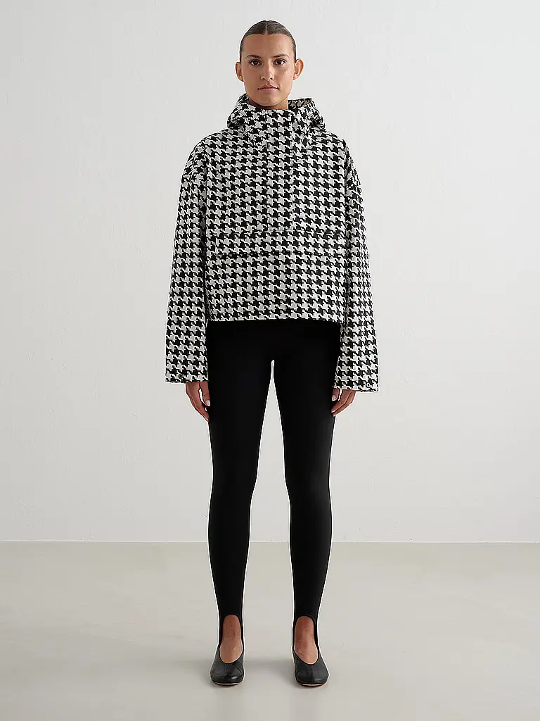 AIM'N | Chaqueta Cropped Impermeable para Mujer | Negro