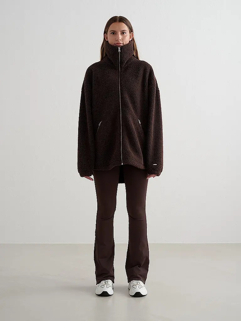 AIM'N | Chaqueta polar de mujer Pile Teddy | Marrón