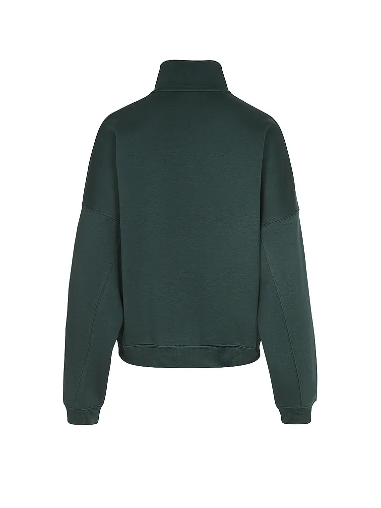 AIM'N | Damen Sweater Varsity mit Zip | Verde oscuro