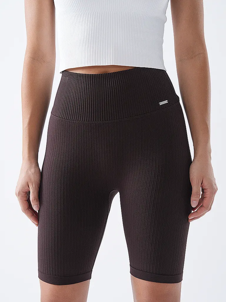AIM'N | Pantalones cortos de ciclista acanalados sin costuras para mujer |