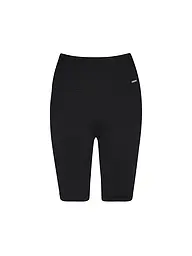 AIM'N | Pantalones cortos de ciclista sin costuras acanalados para mujer | Negro