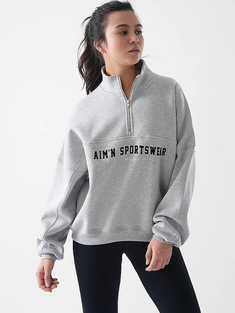 AIM'N | Suéter Varsity con cremallera para mujer |