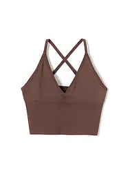 AIM'N | Sujetador deportivo para mujer Cross Back Shape Seamless | Marrón