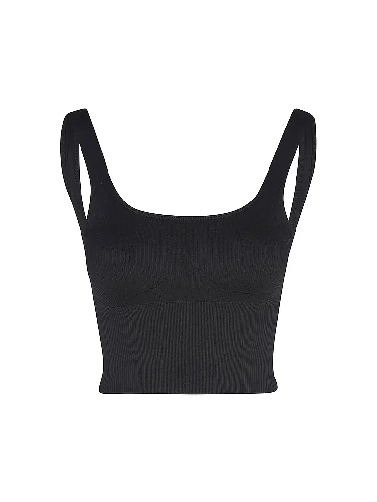 AIM'N | Top de mujer Ribbed Seamless | Negro