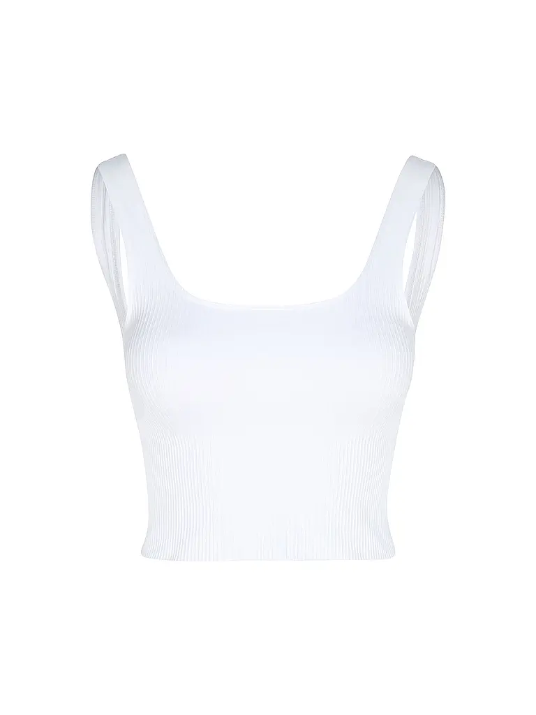 AIM'N | Top de mujer Ribbed Seamless | Blanco