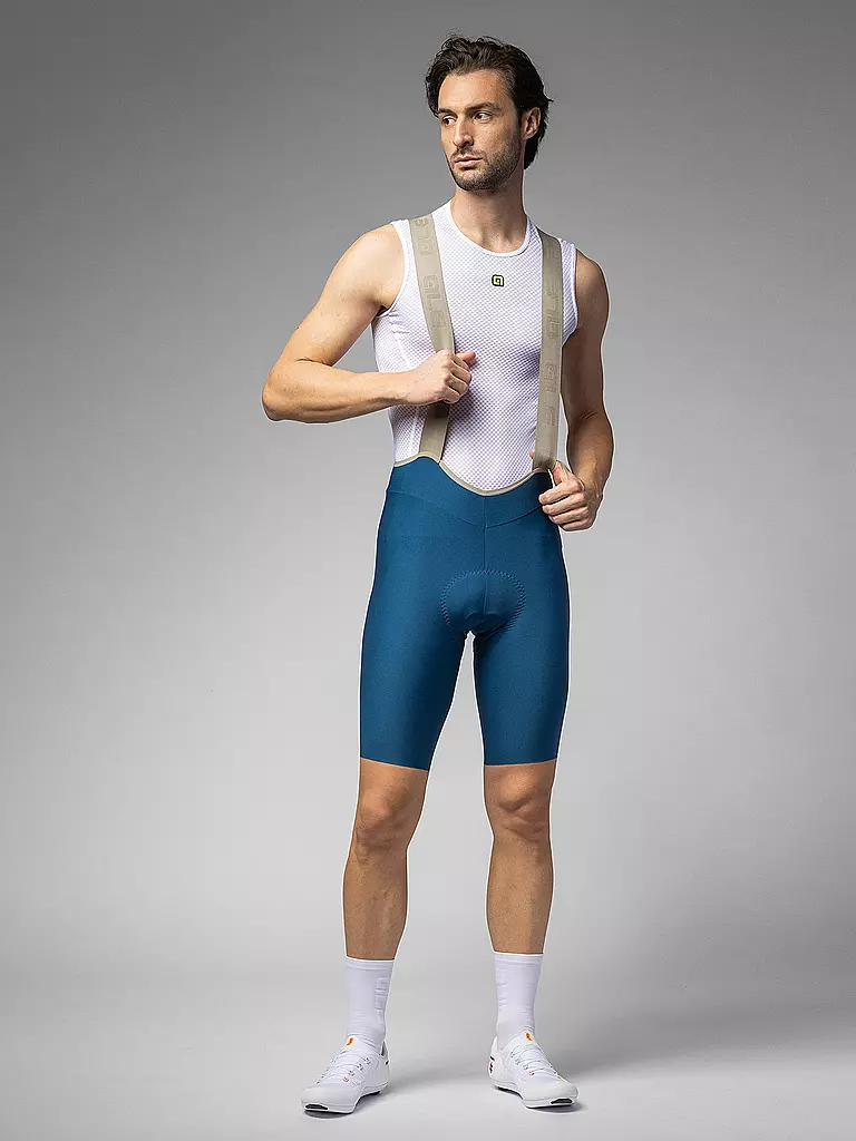 ALE | Culotte con tirantes de ciclismo para hombre Master 2.0 | Azul oscuro