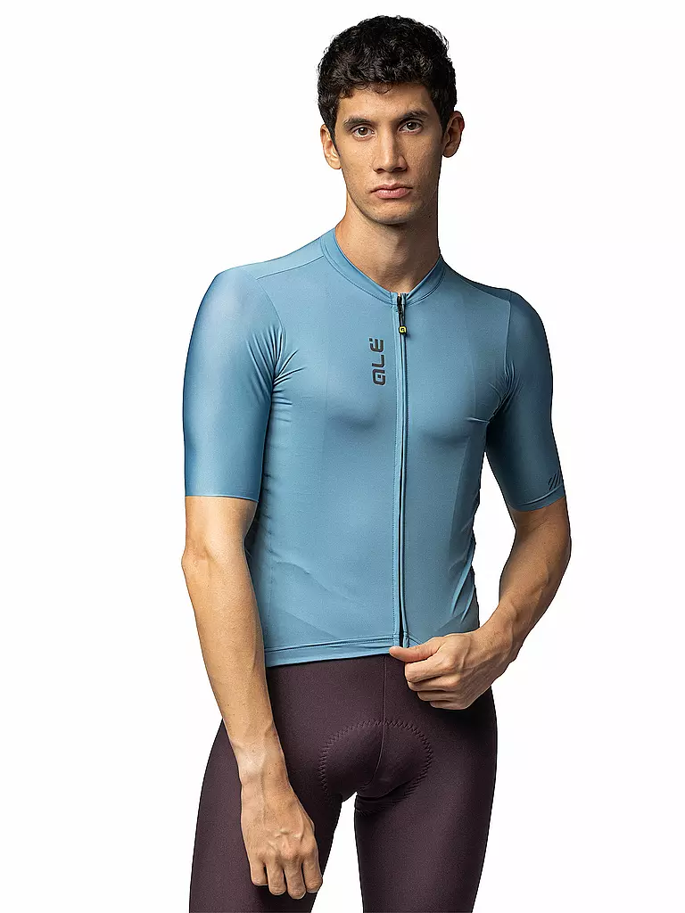 ALE | Maillot de ciclismo para hombre Color Block | Gris claro