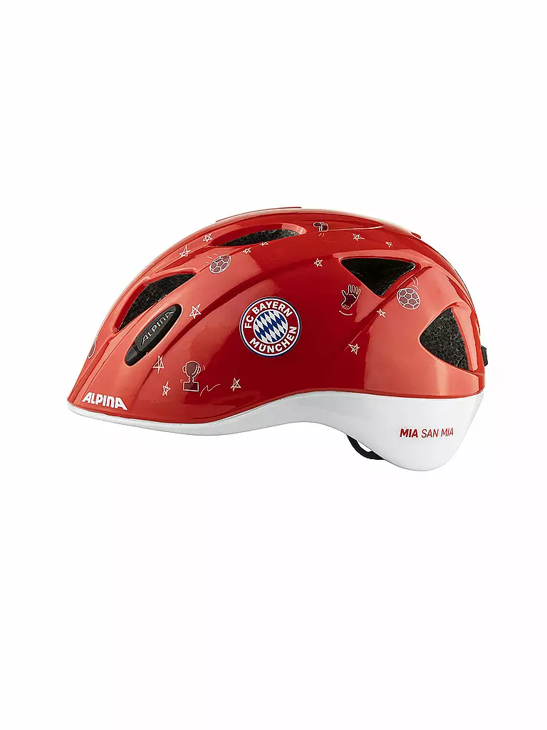 ALPINA | Kinder Fahrradhelm Ximo FC Bayern München Edition | Rojo