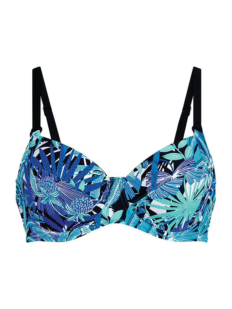 Bikinioberteil para mujer Palmtree Smilla azul 40D